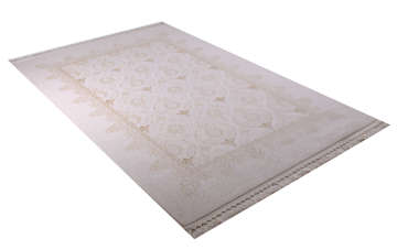 Krem Rengi Klasik Desen Makine Halısı