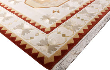 Otantik Desenli İpekli El Halisi