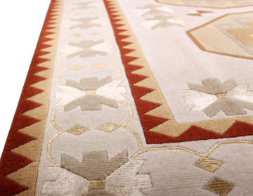 Otantik Desenli İpekli El Halisi