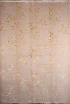 İpekli Modern Kaşmir Yünü El Halısı