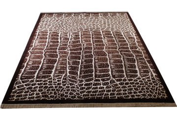 Crocodile Patterned Handmade Carpet