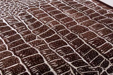 Crocodile Patterned Handmade Carpet