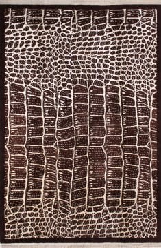 Crocodile Patterned Handmade Carpet