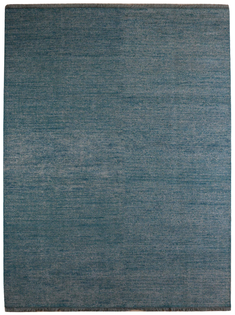 Düz Desensiz Mavi Bambu Halı