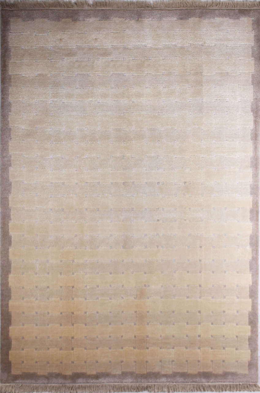 Kırçıllı İpekli Modern El Halısı