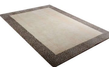 Leopar Desenli Eskitme El Halısı