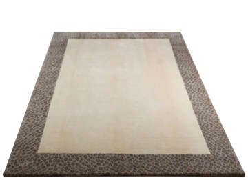 Leopar Desenli Eskitme El Halısı