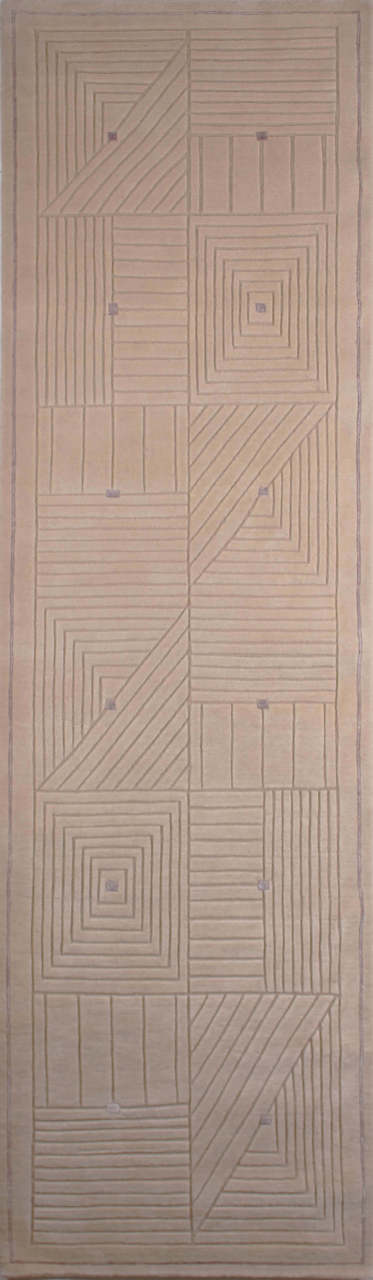 Modern Lila Koridor Halısı