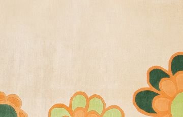 Kaşmir Yün Çiçekli Halı