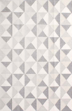 Gri Beyaz Modern Kilim