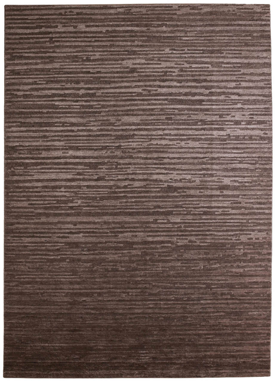 Gri Kabartma Çizgili Bambu Halı