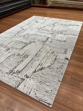 Modern Desenli Viskon Makine Halısı