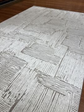 Modern Desenli Viskon Makine Halısı