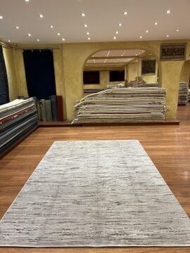 Kendinden Desenli Viskon Makine Halısı