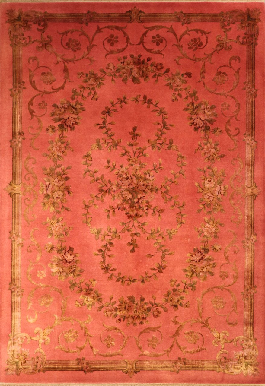 Pembe Klasik Salon Halısı