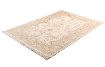 Krem Renk İpekli El Halısı