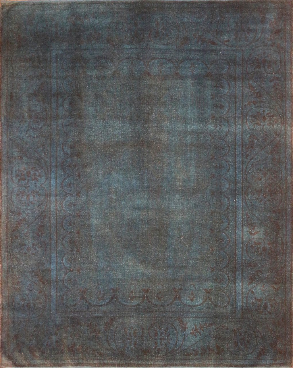 Mavi El Dokuması Halı