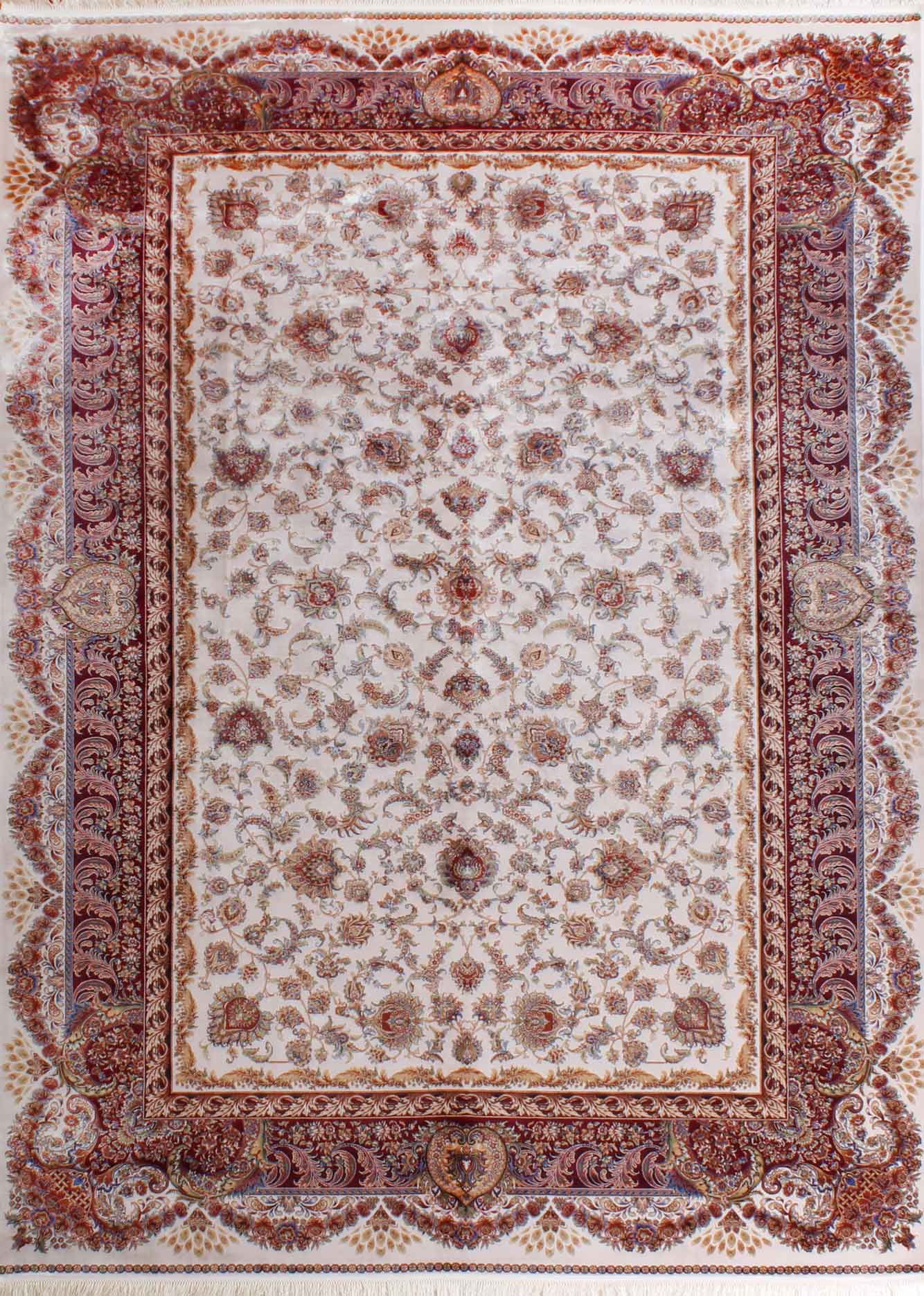 İran Serpme Desenli Bambu Halı