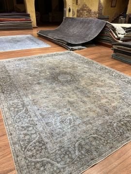 Madalyon Desenli İran Vintage Halı