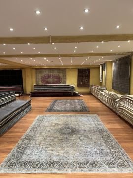 Madalyon Desenli İran Vintage Halı