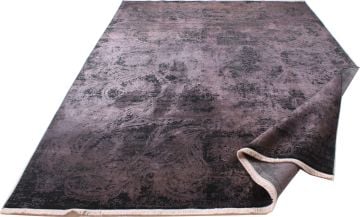 Shiny Black Bamboo Rug
