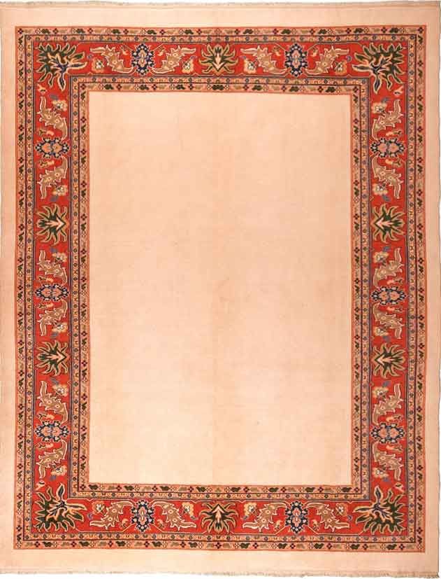 El Dokuması Kenarı Kaftan Desenli Yörük Halısı