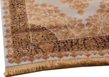Antrasit Antik Gold Klasik Desenli Halı