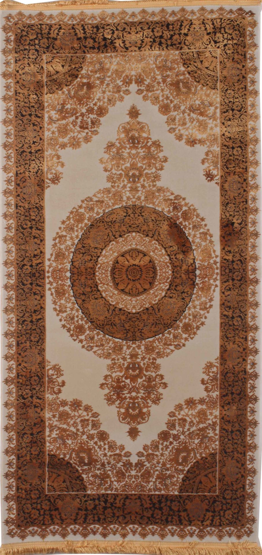 Antrasit Antik Gold Klasik Desenli Halı