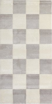 Kareli Desenli Vizon Makine Halısı