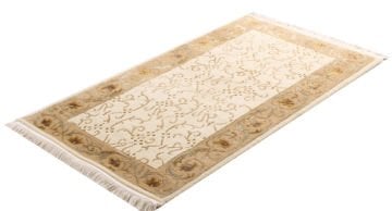 Kahve Bordürlü Klasik El Halısı