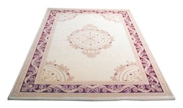 Bordo Kenarlı Klasik Makine Halısı