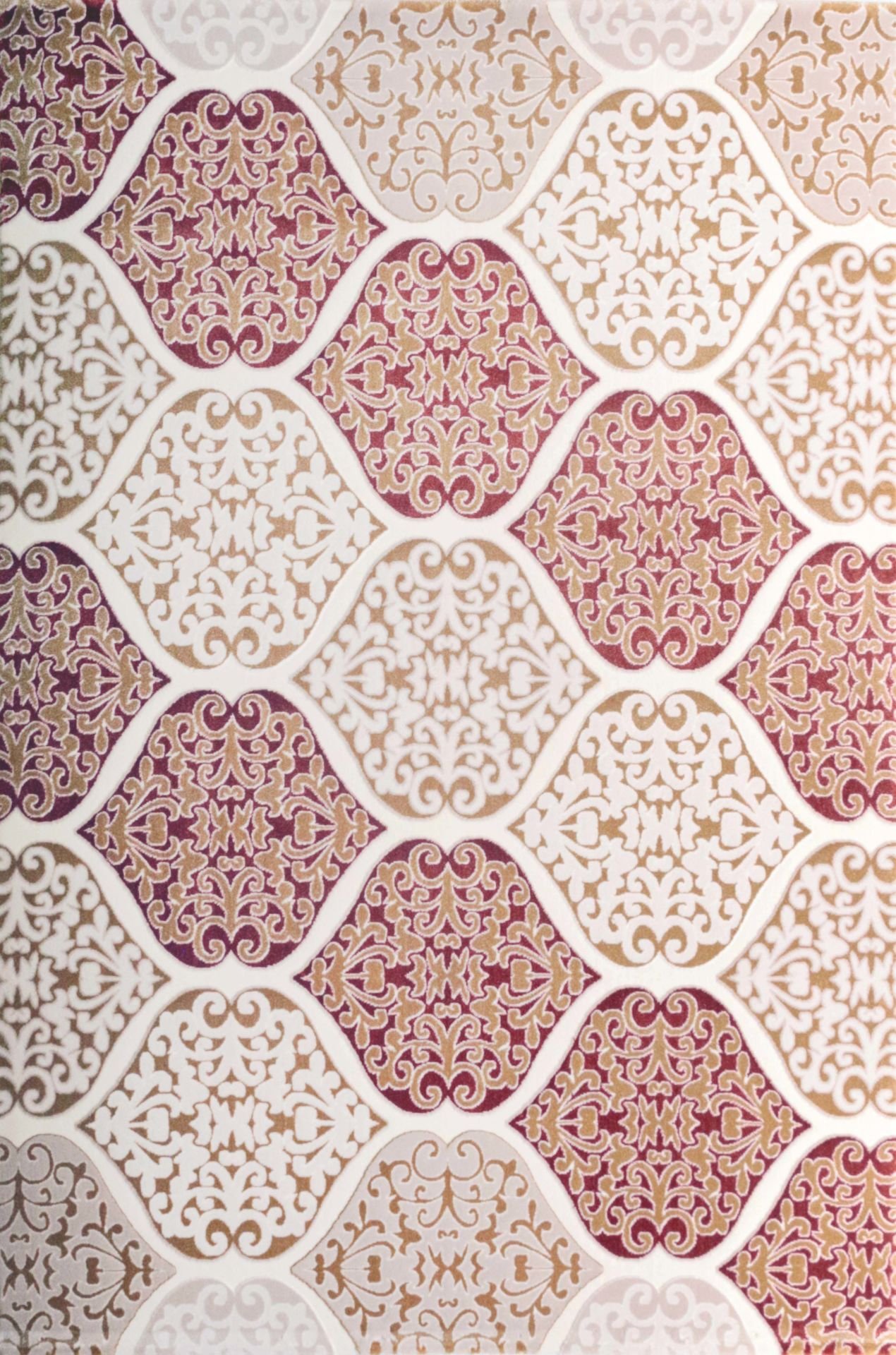 Damask Desenli Makine Halısı