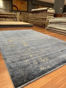 Tasarım Eskitme Bambu Halı