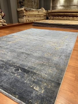 Tasarım Eskitme Bambu Halı