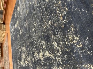 Tasarım Eskitme Bambu Halı