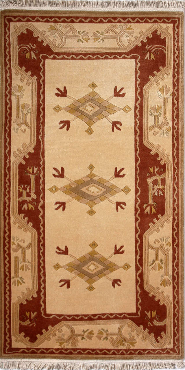 Milas Desenli El Halısı