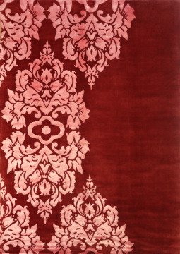 Damask Desen Kırmızı Halı