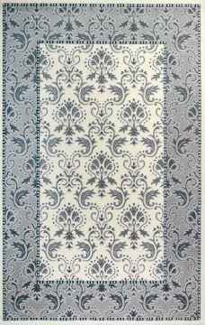 Grey Edged Classic Machine Rug