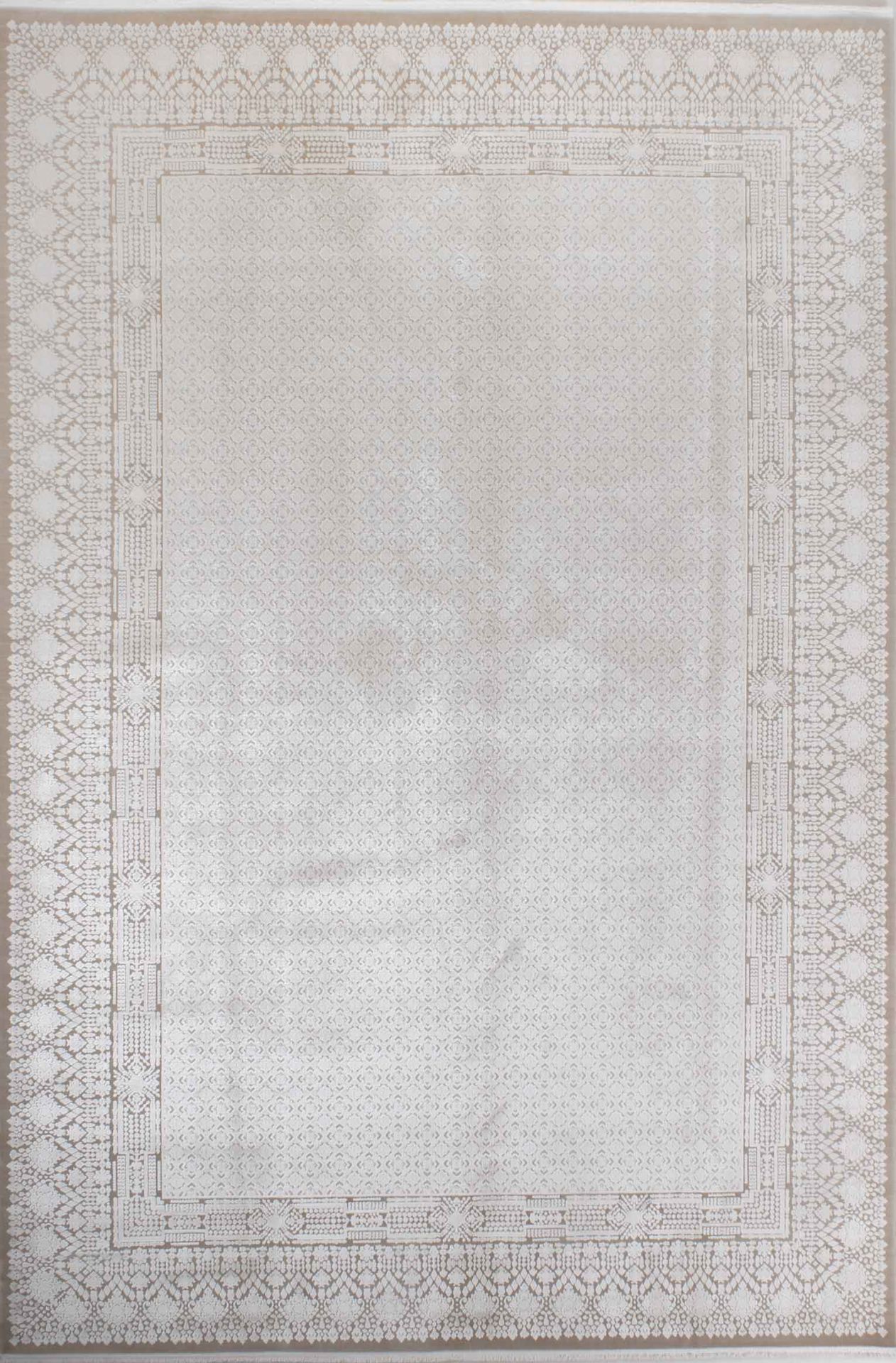 Ekru Renkli Klasik Bambu Halı