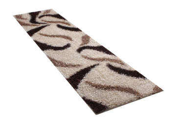 Krem Kahve Akrilik Shaggy Halı