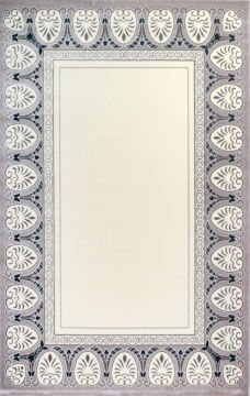 Kahverengi Bordürlü Makine Halısı