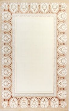 Gri Bordürlü Makine Halısı