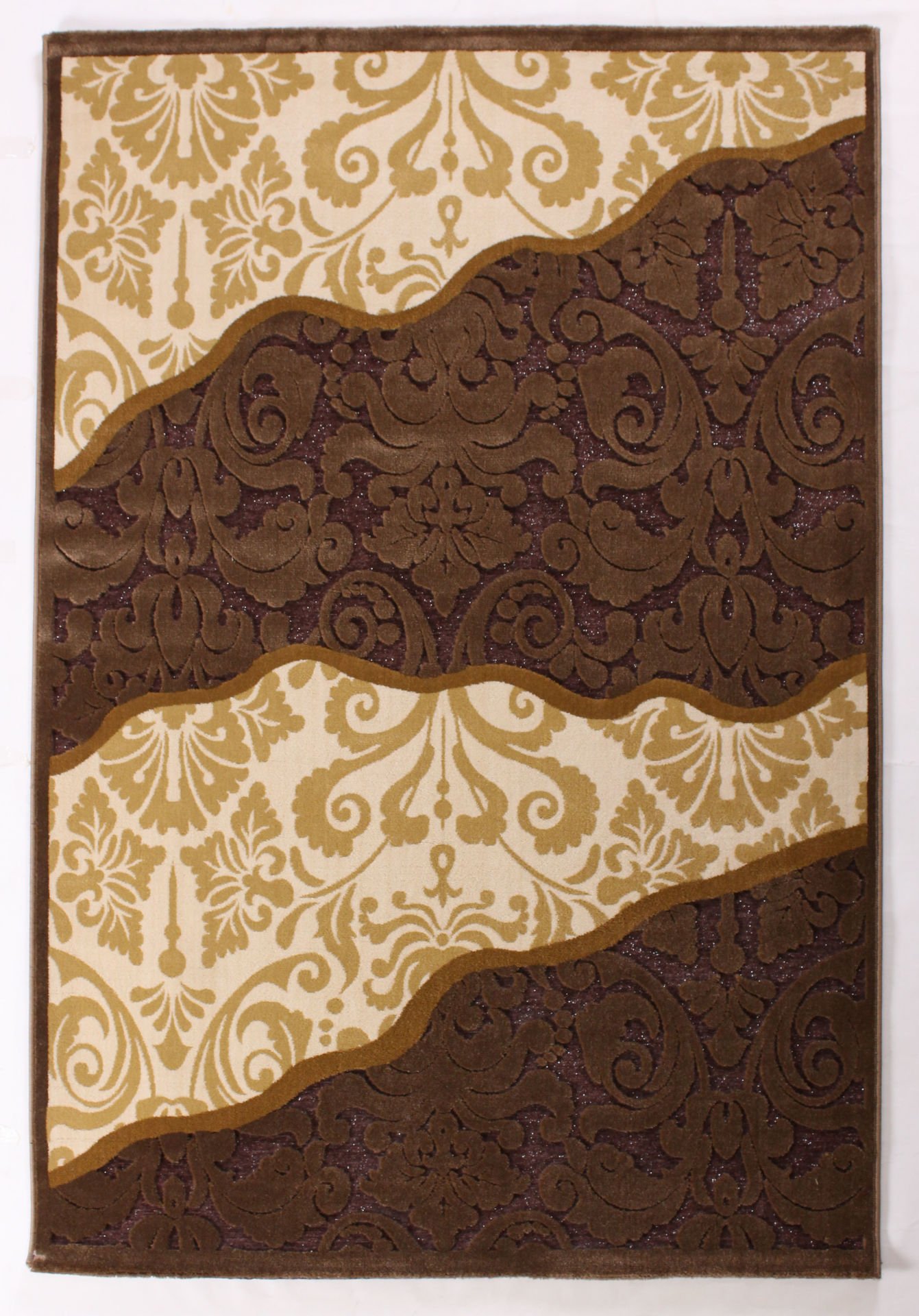 Brown Carpet with Carved Patterns