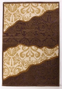 Brown Carpet with Carved Patterns