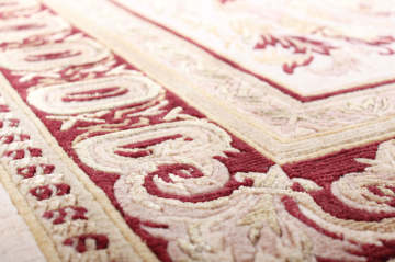 Bordo Detaylı El Dokuma Halı