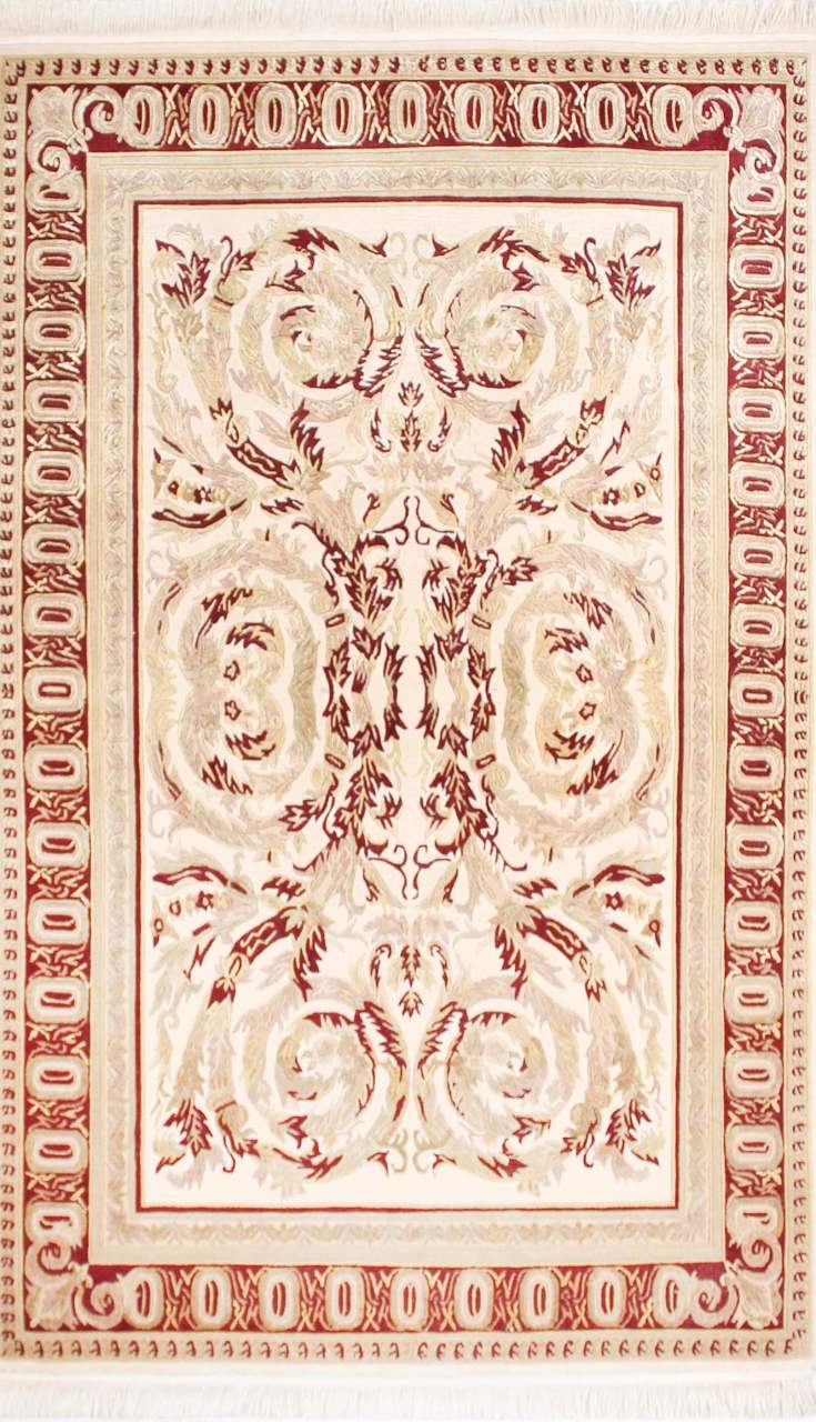 Bordo Detaylı El Dokuma Halı