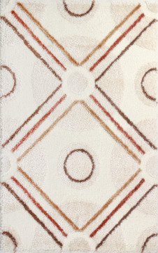 Krem Rengi Akrilik Shaggy Halı