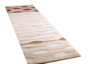 Cream acrylic shaggy carpet