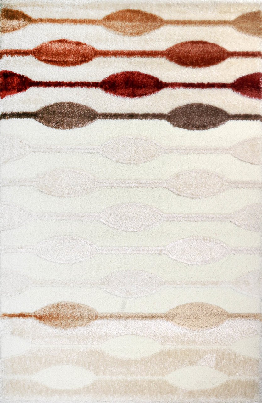 Cream acrylic shaggy carpet