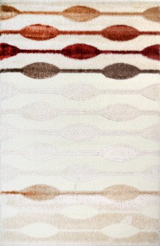 Cream acrylic shaggy carpet